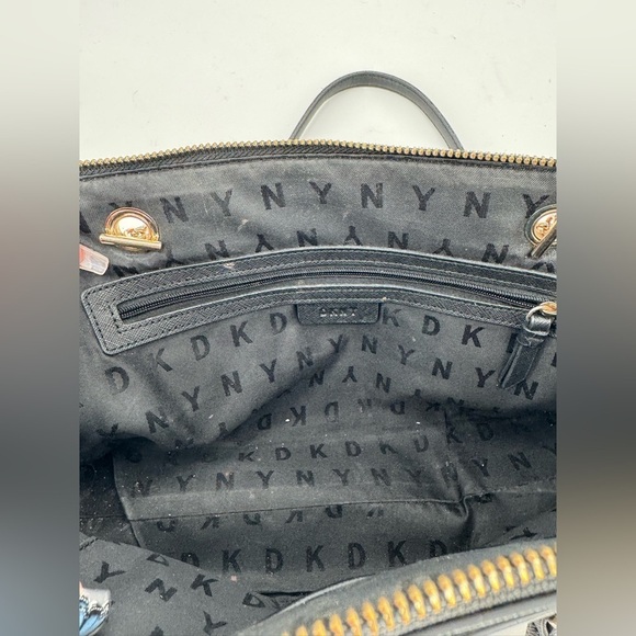 Dkny Bryant Black Leather Medium Satchel - Picture 8 of 9